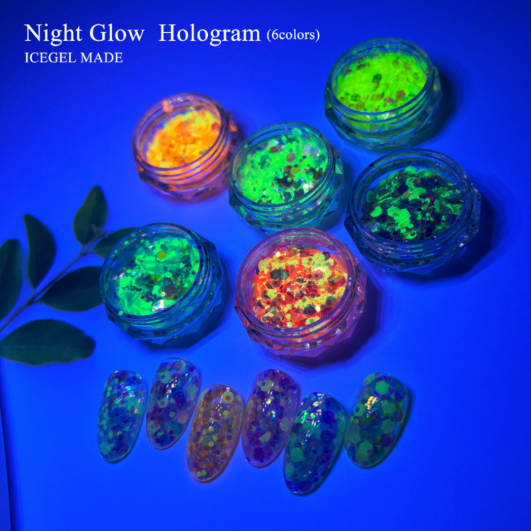 ICEGEL Neon Glitter
