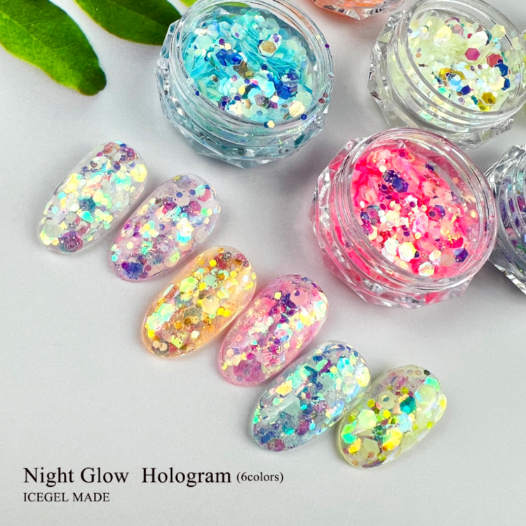 ICEGEL Neon Glitter