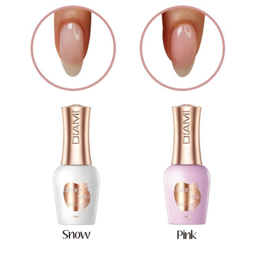 DIAMI Ombre Top Over Pink